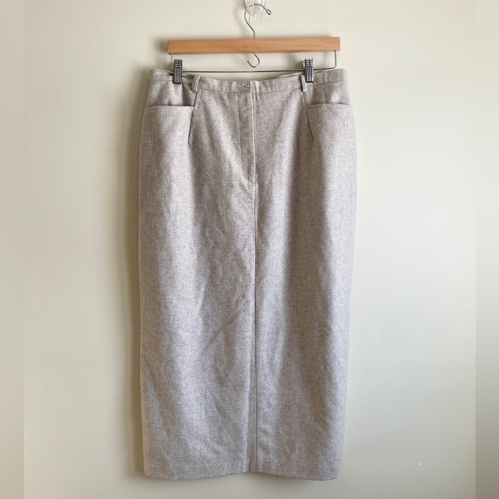 Vintage San Francisco Collection Wool Blend Full Length Skirt 16" Waist